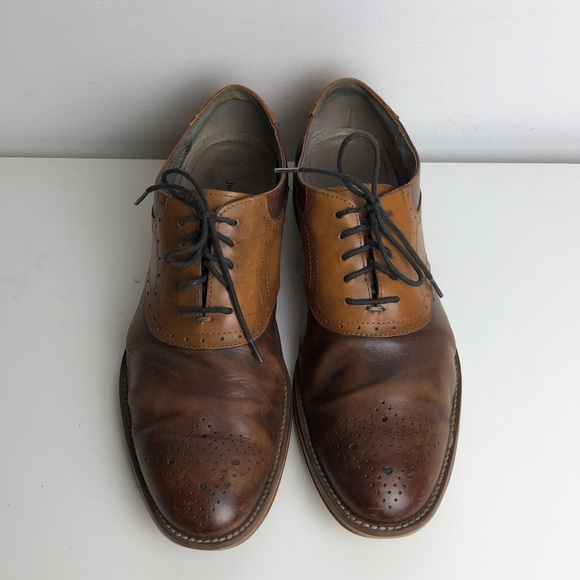Gorgeous two tone Johnston & Murphy Brogue oxfords - Picture 3 of 7